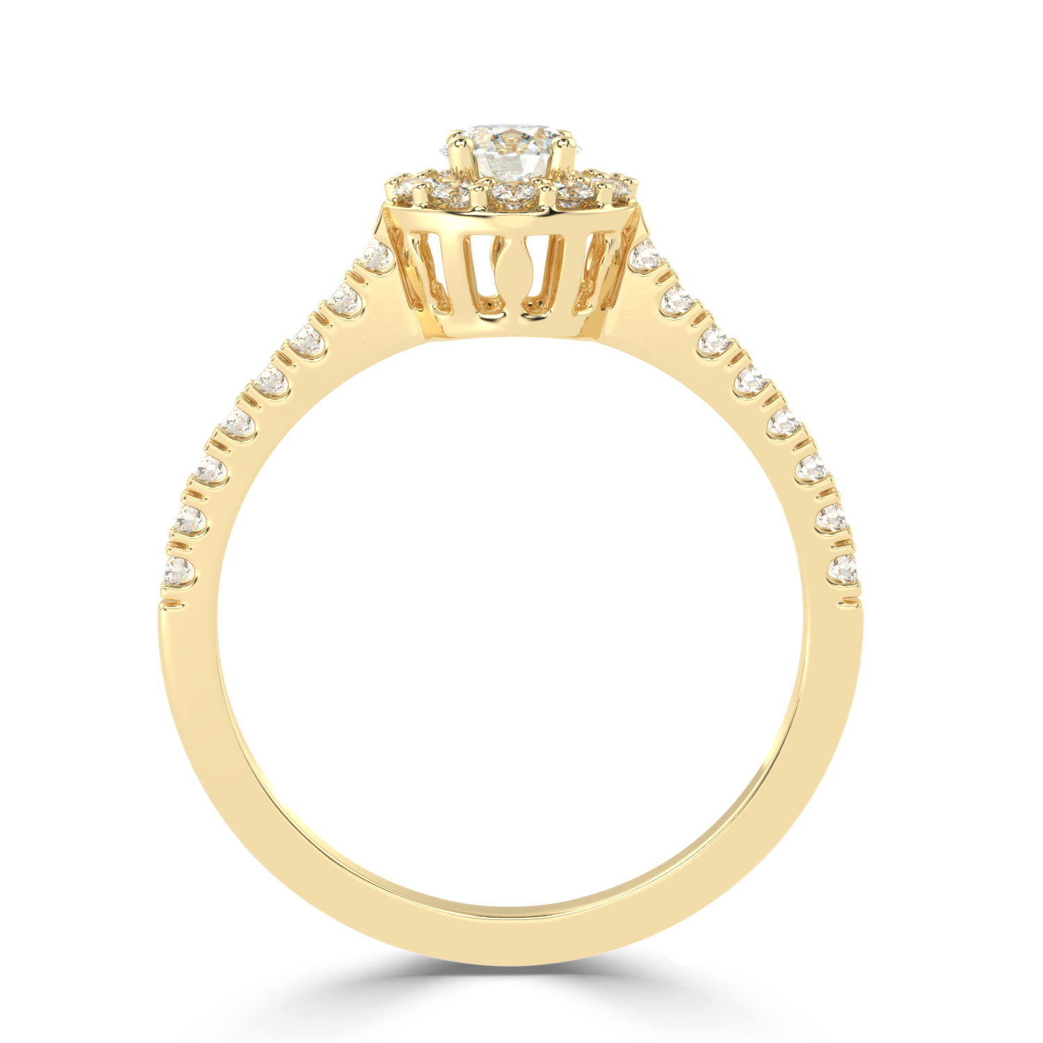 1.16 Carat H Color VS1 Clarity Diamond Studded Natural Diamond Ring.